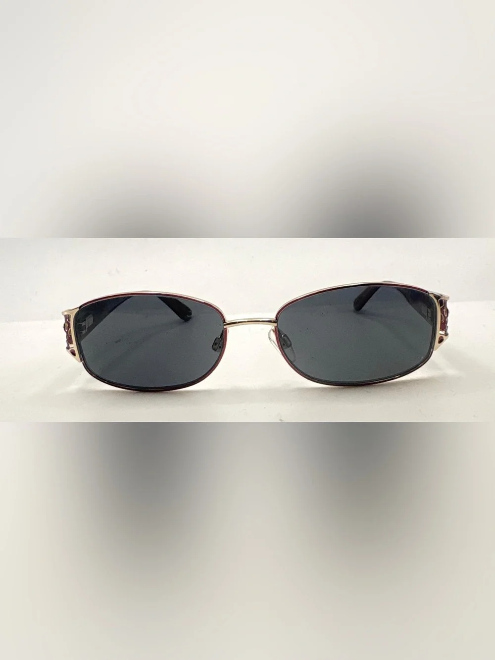 Sophia Loren M253 Pink Gold Oval Metal Sunglasses Frames Only